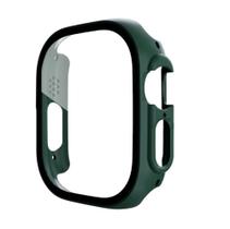Capa Case Bumper com Película de Vidro compatível com Watch Ultra 49mm - Verde