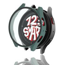 Capa Case Bumper com Película de Vidro para Galaxy Watch 5 Watch5 44mm - Verde Militar