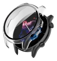 Capa Case Bumper Com Película Vidro P/ Gtr3 Gtr 3 Pro A2040 - Transparente