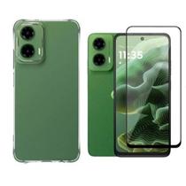 Capa Case Capinha Anti Impacto e Pelicula Privacidade Para Motorola Moto G06