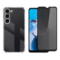 Capa Case Capinha Anti Impacto Para Galaxy A16 e Película 3D Privacidade A16