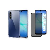 Capa Case Capinha Anti Impacto Para Samsung Galaxy A17 Película 3D Privacidade Anti Spy