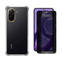 Capa Case Capinha Anti Impacto Para Xiaomi Redmi A5 Película 3D Privacidade Anti Spy