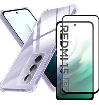 Capa Case Capinha Anti Queda Para Redmi 15 + Pelicula 3D Capa Case Capinha Anti Queda Para Redmi 15 + Pelicula 3D