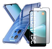 Capa Case Capinha Anti Queda Para Redmi 15c + Pelicula 3d