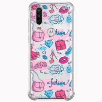 Capa case capinha anti shock moto one action 1169 fashion lv