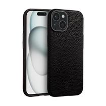 Capa case capinha compatível com iPhone 15 Magsafe TechCouro Preta Gshield Capa case capinha compatível com iPhone 15 Magsafe TechCouro Preta Gshield