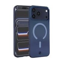 Capa case capinha compatível com iPhone 17 Pro Crystal Slim Magsafe NÃO AMARELA Azul Gshield Capa case capinha compatível com iPhone 17 Pro Crystal Slim Magsafe NÃO AMARELA Azul Gshield