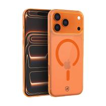 Capa case capinha compatível com iPhone 17 Pro Crystal Slim Magsafe NÃO AMARELA Laranja Gshield
