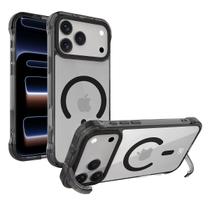 Capa case capinha compatível com iPhone 17 Pro Lybrid Magsafe Preta Gshield Capa case capinha compatível com iPhone 17 Pro Lybrid Magsafe Preta Gshield
