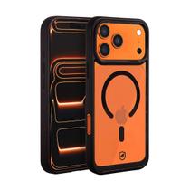 Capa case capinha compatível com iPhone 17 Pro Max Magsafe Wave Transparente Preta Gshield