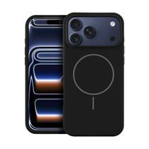 Capa case capinha compatível com iPhone 17 Pro Silicon Liquid Magsafe Preta Gshield