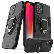 Capa Case Capinha iPhone 12 Mini - Protetora Anti Impacto Queda Armor Militar Anel de dedo e Base