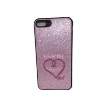 Capa case capinha iPhone 7 e 8 Plus coracao bordado