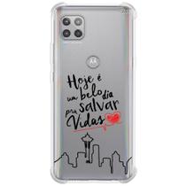 Capa case capinha p/ moto g 5g (0440) anatomia grey