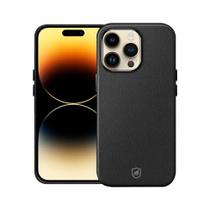 Capa case capinha para iPhone 14 Pro - Couro Dual Magsafe - Preta - Gshield Capa case capinha para iPhone 14 Pro - Couro Dual Magsafe - Preta - Gshield