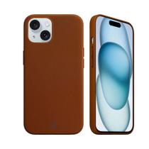 Capa case capinha para iPhone 15 - Couro Dual Marrom-Gshield Capa case capinha para iPhone 15 - Couro Dual Marrom-Gshield