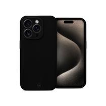 Capa case capinha para iPhone 15 Pro Max - Silicon Premium Preta - Gshield