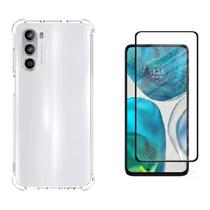 Capa Case Capinha + Película Vidro 3d Compatível Com Motorola Moto G52