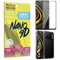 Capa Case Capinha Poco M3 + Película Premium Nano 9D - ArmyShield