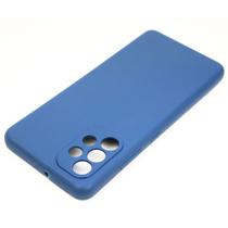 Capa Case Capinha Premium Silicone Cover Azul escuro Galaxy A32 4G (tela 6.4)