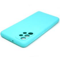 Capa Case Capinha Premium Silicone Cover Azul turquesa Galaxy A32 4G (tela 6.4)
