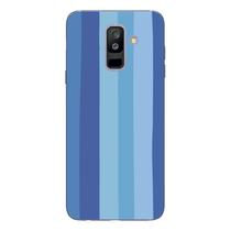Capa Case Capinha Samsung Galaxy A6 Plus Arco Iris Azul