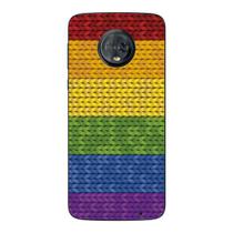 Capa Case Capinha Samsung Galaxy Moto G6 Plus Arco Iris Tricot