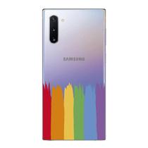Capa Case Capinha Samsung Galaxy NOTE 10 Arco Iris Pinceladas - SHOWCASE