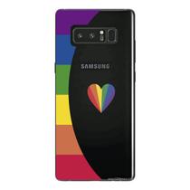 Capa Case Capinha Samsung Galaxy NOTE 8 Arco Iris Borda