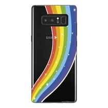 Capa Case Capinha Samsung Galaxy NOTE 8 Arco Iris Estrelinhas