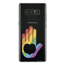 Capa Case Capinha Samsung Galaxy NOTE 8 Arco Iris Mão