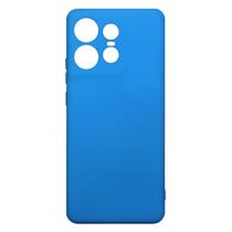 Capa Case Capinha Silicone Aveludada Azul Para Motorola Edge 50 Pro XT2403 6.7