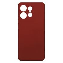 Capa Case Capinha Silicone Aveludada Vermelho Para Motorola Edge 50 Pro XT2403 6.7