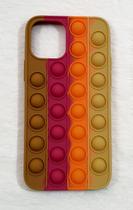 Capa Case Capinha Silicone Bolha Iphone 12 6.1 Anti Stress Pop It