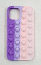 Capa Case Capinha Silicone Bolha Iphone 12 6.1 Anti Stress Pop It