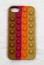 Capa Case Capinha Silicone Bolha Iphone 7 4.7 Anti Stress Pop It