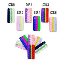 Capa Case Capinha Silicone Bolha Samsung Galaxy A12 6.5 Anti Stress Pop It