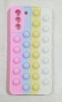 Capa Case Capinha Silicone Bolha Samsung Galaxy S21 PLUS 6.7 Anti Stress Pop It