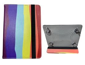 Capa Case Capinha Suporte com Fecho Estampado Colorido Arco-íris LGBT Tablet 7 polegadas universal - Commercedai