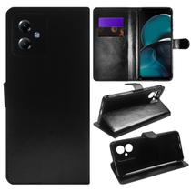 Capa Case Carteira material sintético Preto Compativel Para Moto G14 Xt2341 6.5 - Cell In Power25