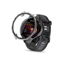 Capa Case com Película Compatível com Garmin Forerunner 570 47mm ou 42mm Cor:Transparente - 47mm