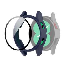 Capa Case com Pelicula de Vidro 3D compativel com Samsung Galaxy Watch 4 44mm SM-R870 e SM-R875