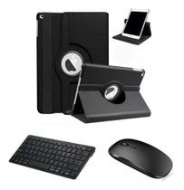 Capa Case Com Teclado Bluetooth E Mouse Para iPad 9 Geração