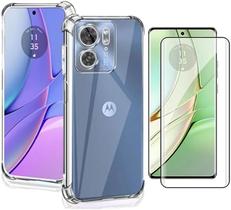 Capa Case Compatível Moto Edge 40 + Película De Cerâmica 3D 9D Premium