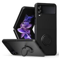 Capa Case De Silicone com suporte compatível com smartphone Galaxy Z Flip 4 - LXL