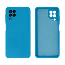 Capa Case de Silicone Compatível com A22 4G Azul