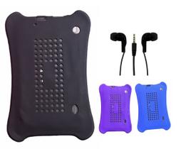 Capa Case de Silicone Emborrachada Para Tablet De 9 Polegadas + Fone de Ouvido