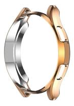 Capa Case De Silicone Para Smartwatch Galaxy Watch 4 Classic 46mm/ watch4 Classic 46mm - Gold Rose