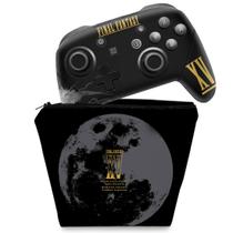 Capa Case e Skin Adesivo Compatível Nintendo Switch Pro Controle - Final Fantasy Xv - Pop Arte Skins